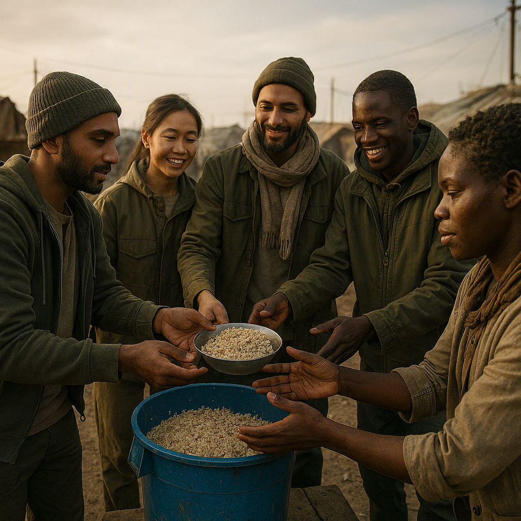 Why would human solidarity be enough to eliminate the need for humanitarian aid?
