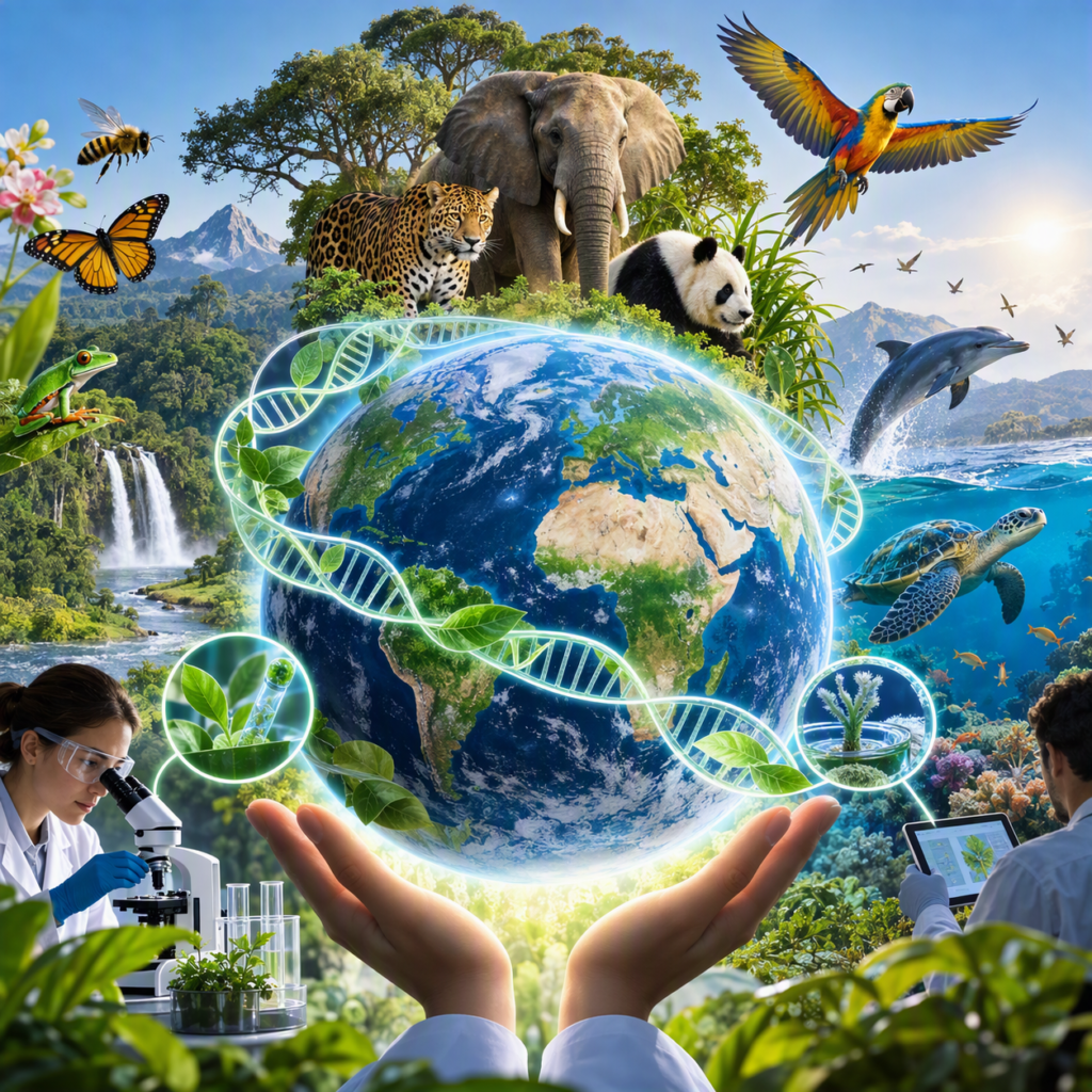How can we best organize the management of planet Earth’s limited natural resources with biotechnology?